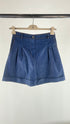 Shorts in denim con pences