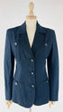 Blazer vintage sfiancato a righe