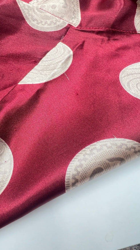 Camicia in seta maxi pois