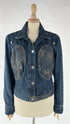 Giacca vintage denim ricamato