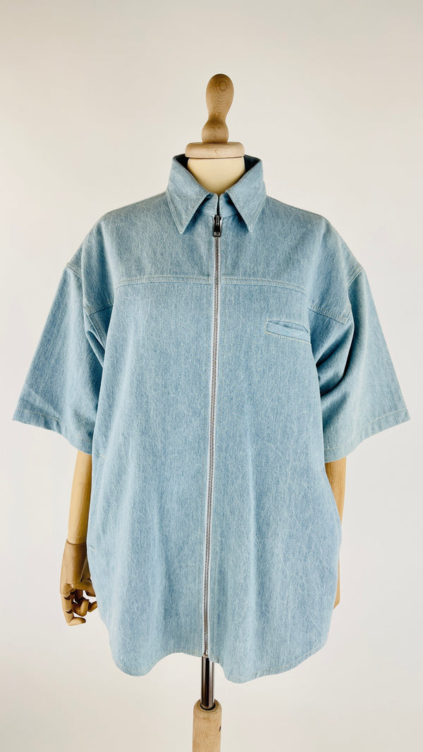 Giacca camicia in jeans