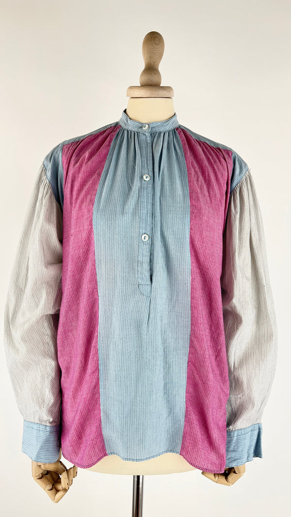 Camicia vintage color-block