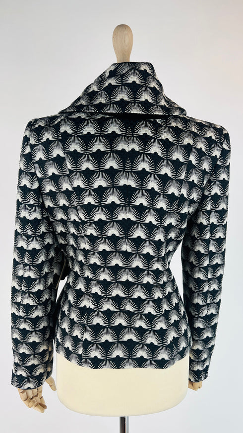 Giacca lana-seta nera