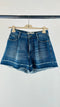 Shorts con orlo grezzo