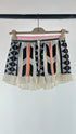 Shorts ricamati in 100% cotone