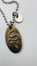 Collana con ciondolo serpente Fossil