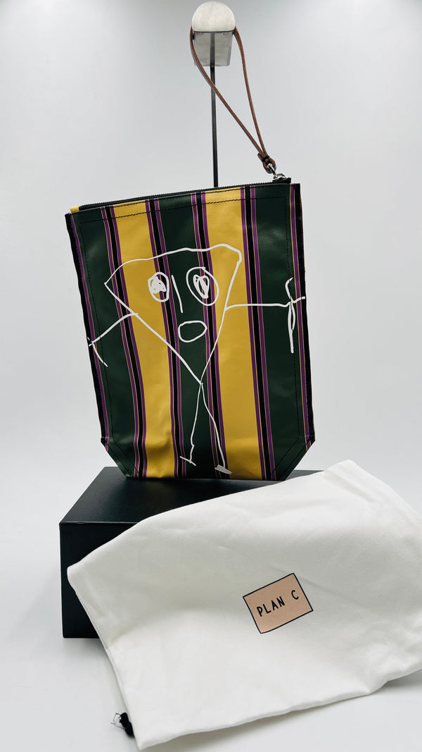 Pochette stampata “Pili & Bianca”