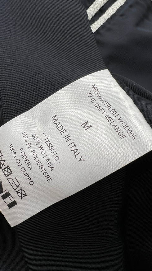 Blazer in lana con cartellino