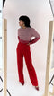 Pantaloni palazzo con pinces