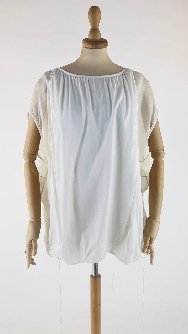 Blusa a scollo ampio