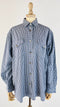 Camicia vichy blu vintage