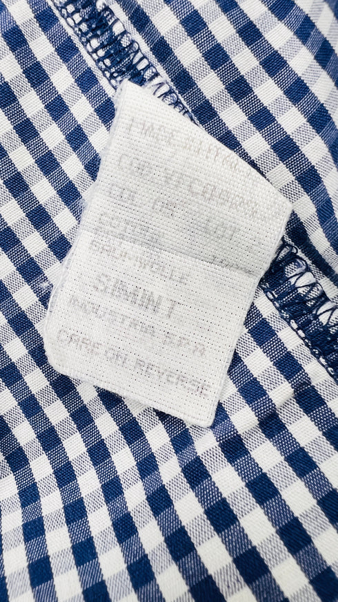 Camicia vichy blu vintage