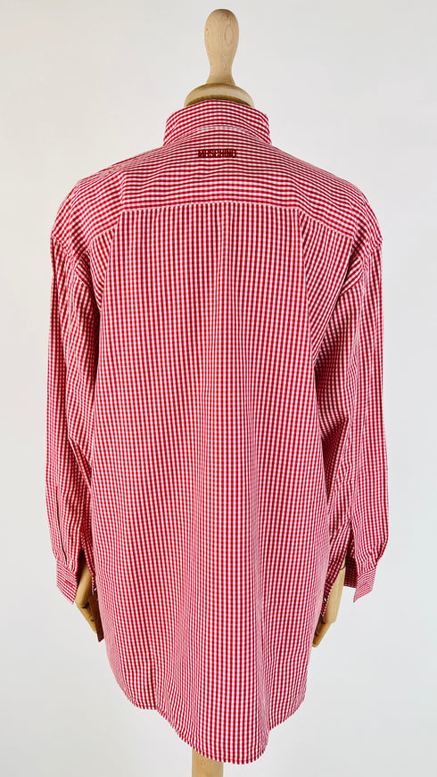 Camicia vichy rosso vintage