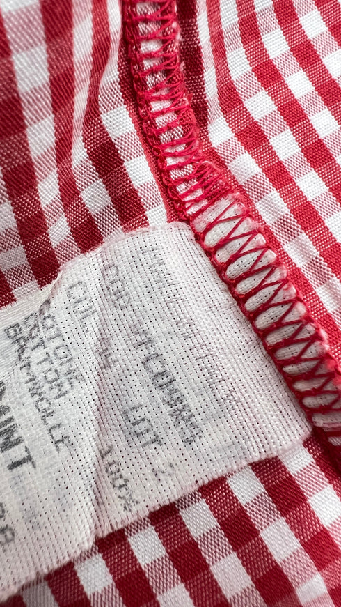 Camicia vichy rosso vintage