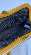 Borsa in pelle color senape PRADA
