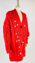 Cardigan con paillettes oversized
