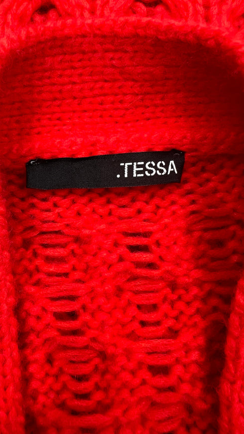 Cardigan con paillettes oversized