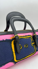 Borsa a bauletto con motivo trompe-l'œil Roberta di Camerino