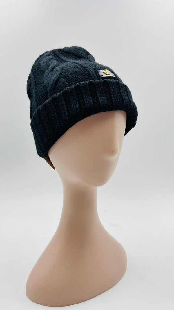 Berretto nero in lana