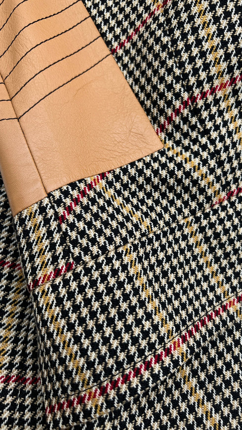 Blazer inserti pelle