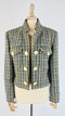 Blazer pied de poule vintage