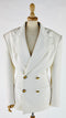 Blazer doppiopetto con spalline