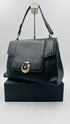Borsa a spalla con hardware oro