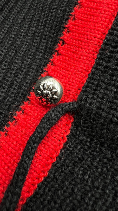 Cardigan a fiori ricamati