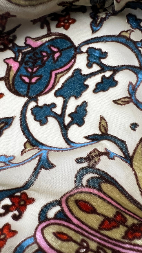 Blusa paisley velluto
