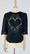 T-shirt tessuto e pizzo