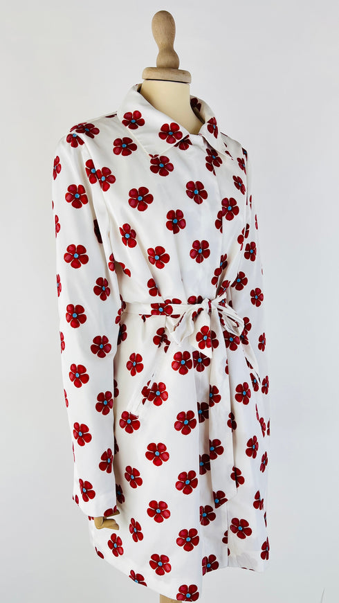 Trench fiori cartellino
