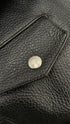 Biker di pelle nera