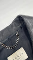 Biker di pelle nera