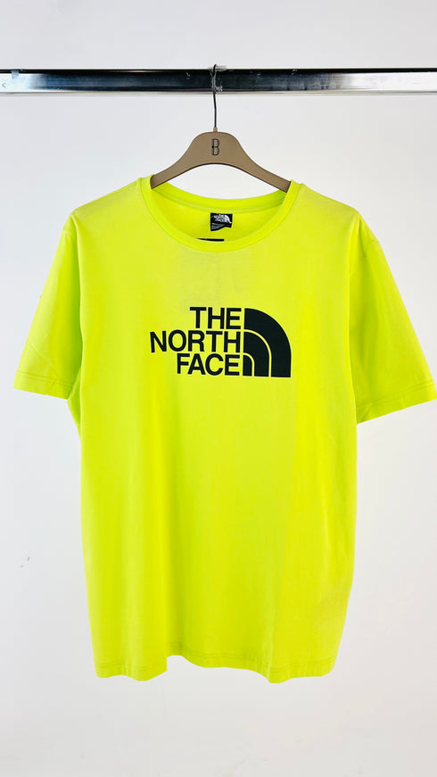 T-shirt fluo stampata con cartellino