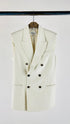 Gilet bianco doppiopetto