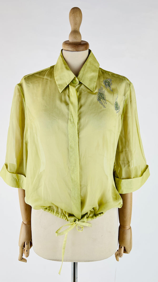 Blusa vintage in 100% seta