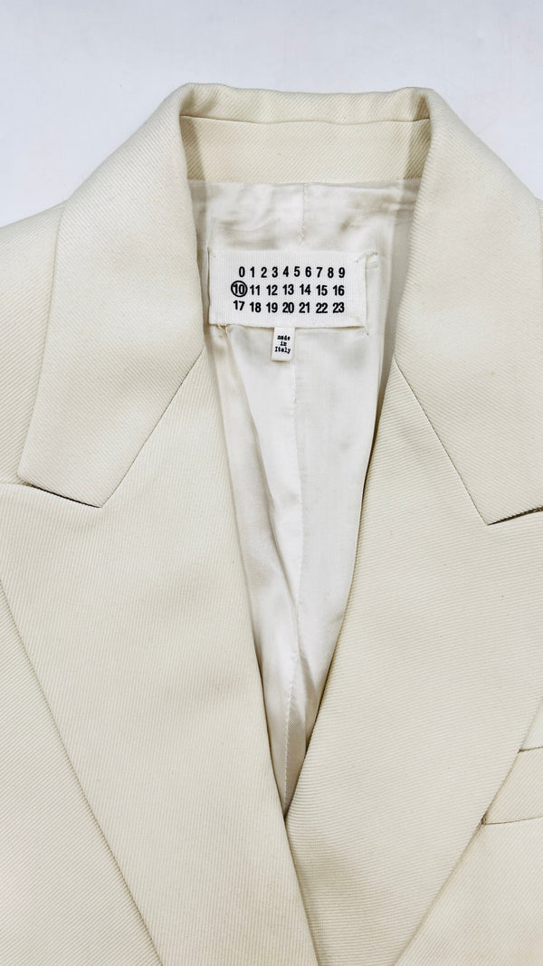 Gilet bianco doppiopetto
