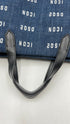 Borsa a mano in denim logato
