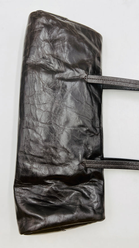 Borsa a spalla marrone