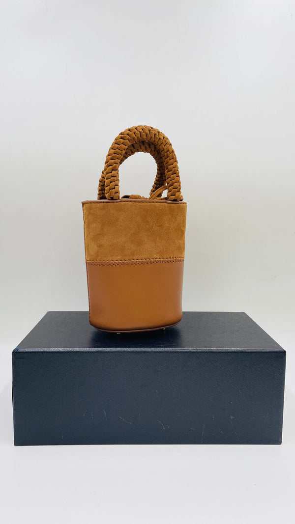 Borsa pelle e suede
