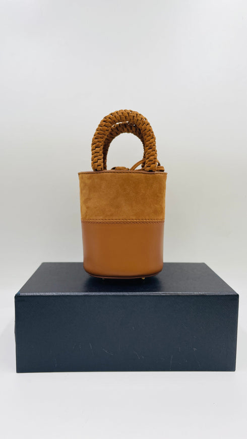 Borsa pelle e suede