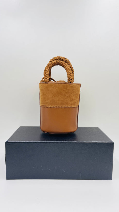 Borsa pelle e suede