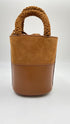 Borsa pelle e suede