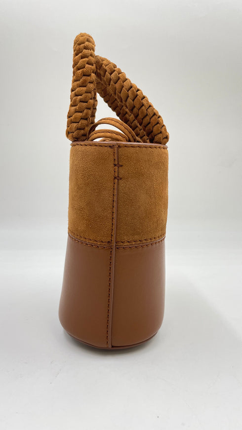Borsa pelle e suede