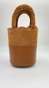 Borsa pelle e suede