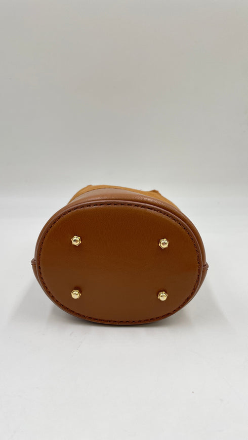 Borsa pelle e suede