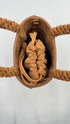 Borsa pelle e suede