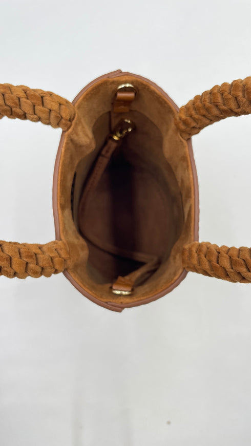 Borsa pelle e suede