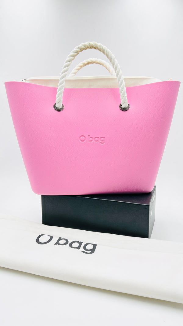 Shopper rosa manici in corda