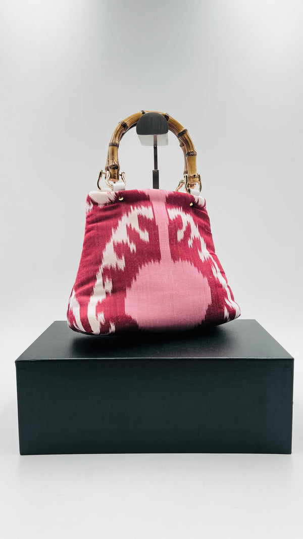 Borsa a mano manico bambù